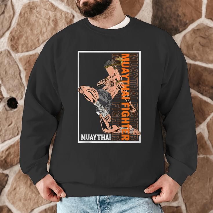 Muay Thai Fighter Men Graphic Sweatshirt Muay Thai Fighter Men Graphic Sweatshirt