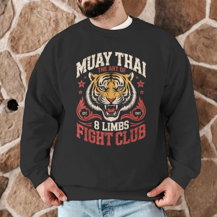 Muay Thai Fighter Tiger 8 Limbs Thai Boxing Men Graphic Sweatshirt Muay Thai Fighter Tiger 8 Limbs Thai Boxing Men Graphic Sweatshirt