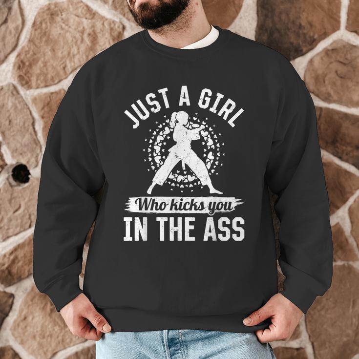 Muay Thai Girls Just a Girl Who Kicks You In The Ass Men Graphic Sweatshirt