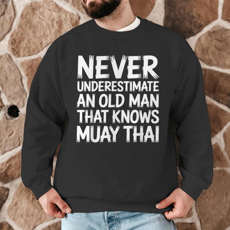 Muay Thai For Grandpa Men Mixed Martial Arts Men Graphic Sweatshirt Muay Thai For Grandpa Men Mixed Martial Arts Men Graphic Sweatshirt