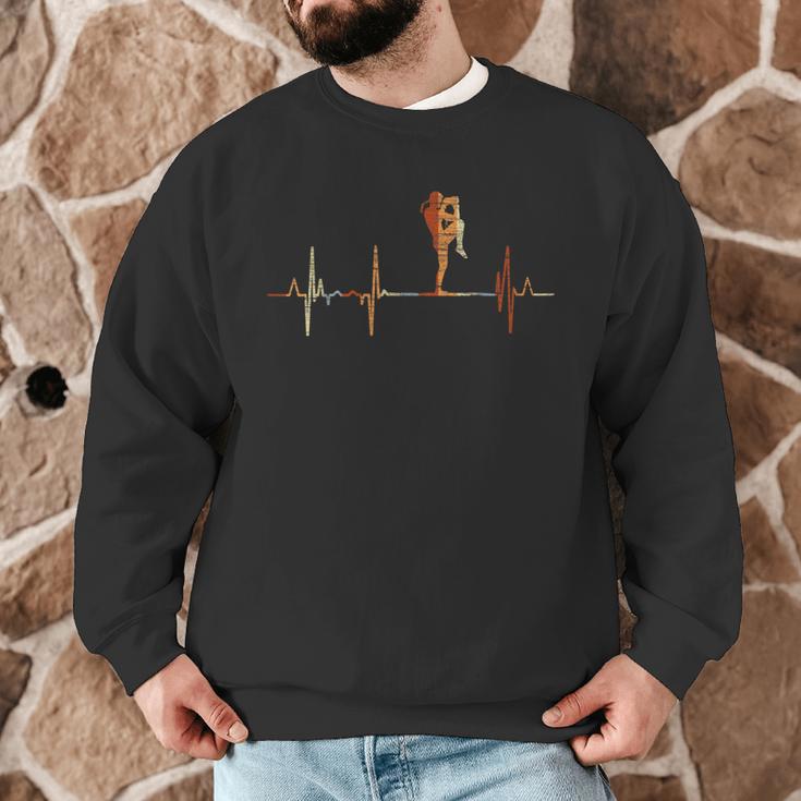 Muay Thai Heartbeat Vintage ECG Cardiogram Retro Men Graphic Sweatshirt Muay Thai Heartbeat Vintage ECG Cardiogram Retro Men Graphic Sweatshirt
