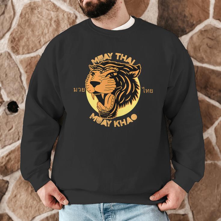 Muay Thai Muay Khao Kickboxing Men Graphic Sweatshirt Muay Thai Muay Khao Kickboxing Men Graphic Sweatshirt