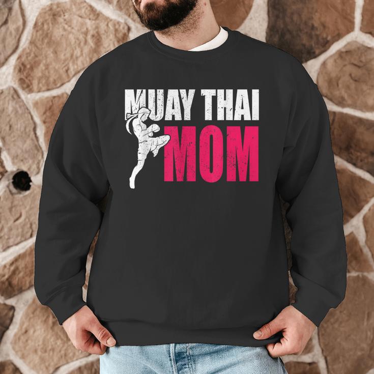Muay Thai Mom Women Boxing Kickboxing MMA Muay Thai Men Graphic Sweatshirt