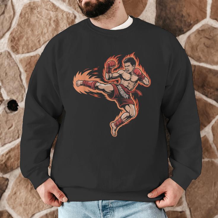 Muay Thai Mongkol Headband Minimal Clean Art Fighter Men Graphic Sweatshirt Muay Thai Mongkol Headband Minimal Clean Art Fighter Men Graphic Sweatshirt