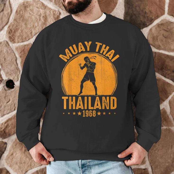 Muay Thai Thailand 1968 Slogan Sport Men Graphic Sweatshirt