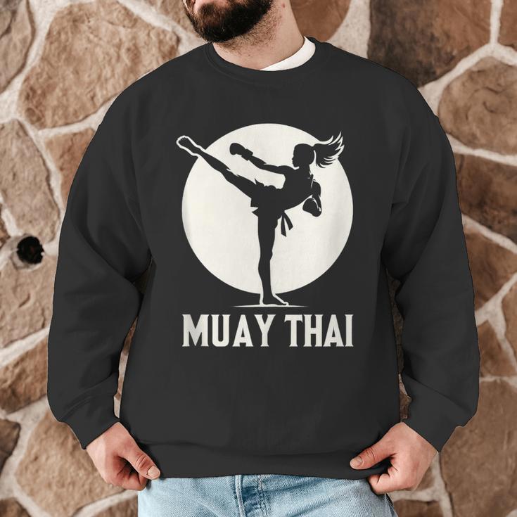 Muay Thai Woman Image Men Graphic Sweatshirt Muay Thai Woman Image Men Graphic Sweatshirt
