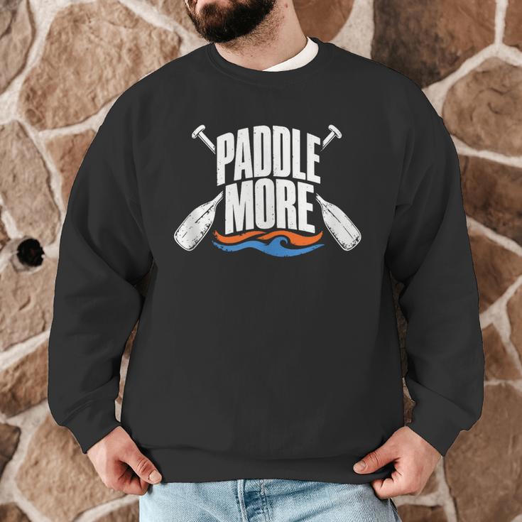 Paddle More Kayak Canoe Paddling Graphic Men Graphic Sweatshirt