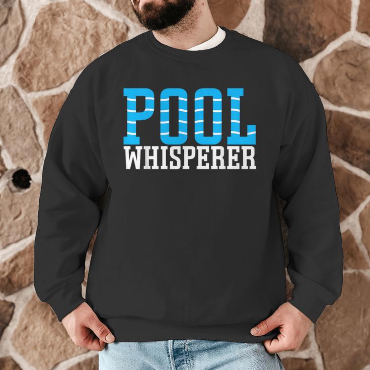 Pool Guy Pool Whisperer Boy Men Swimming Pool Men Graphic Sweatshirt