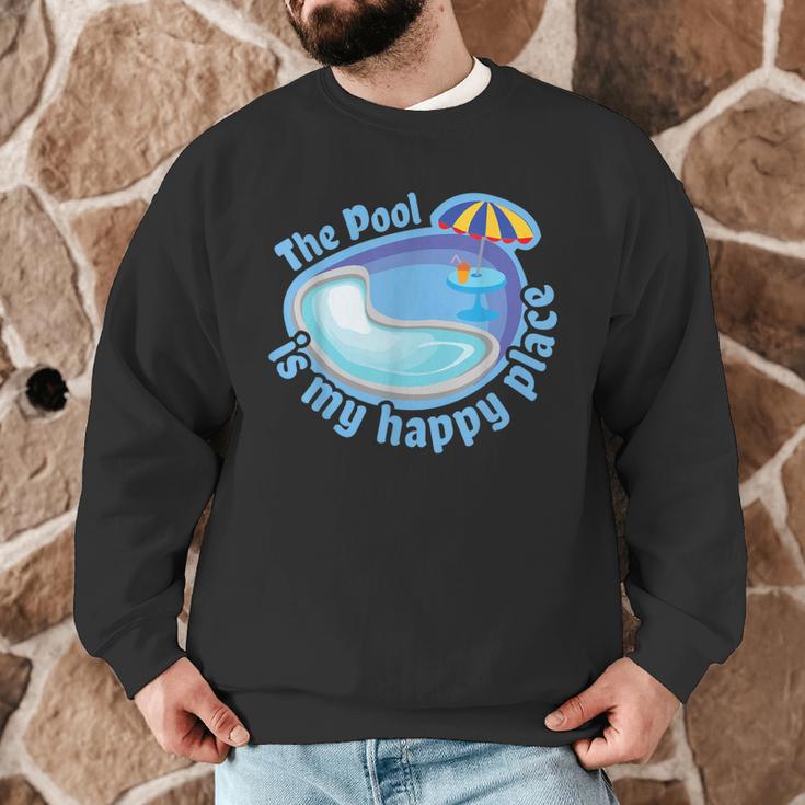 The Pool Is My Happy PlaceShirt Summer Swimming Tee Men Graphic Sweatshirt The Pool Is My Happy PlaceShirt Summer Swimming Tee Men Graphic Sweatshirt