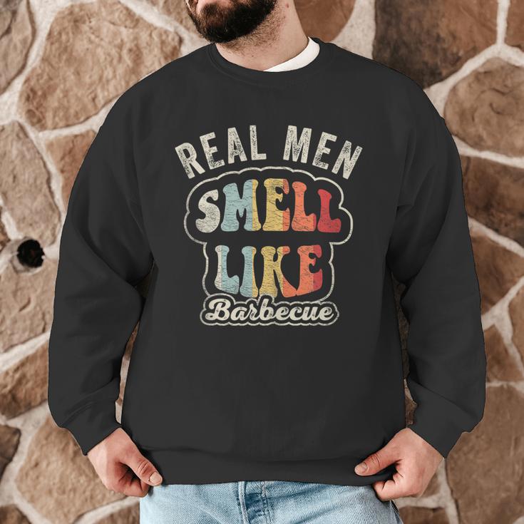 Real Men Smell Like Barbecue Grilling BBQ Dad Graphic Men Graphic Sweatshirt Real Men Smell Like Barbecue Grilling BBQ Dad Graphic Men Graphic Sweatshirt