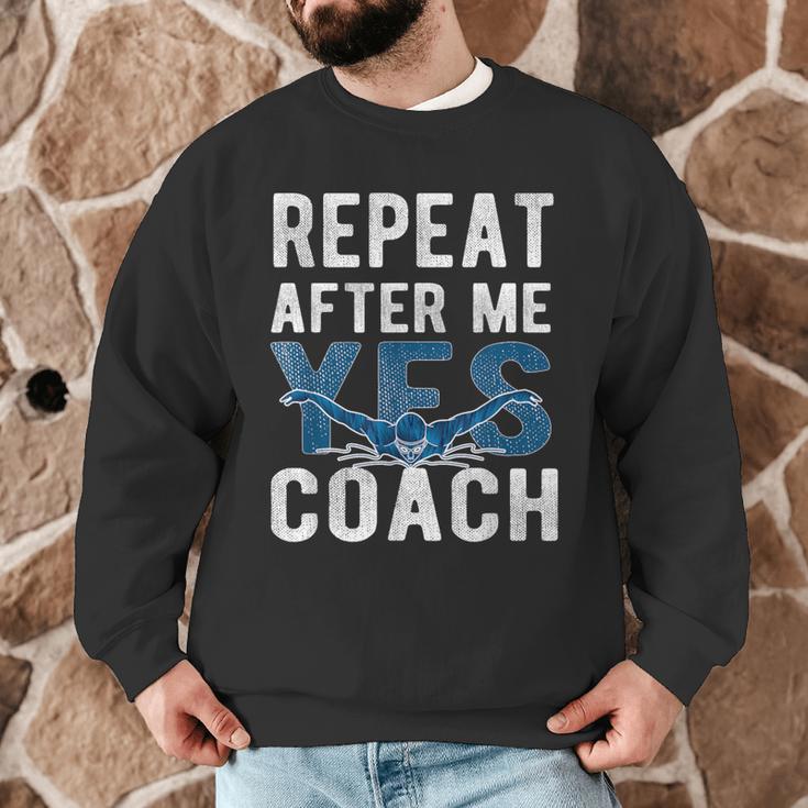 Repeat Yes Swim Coaching Swimming Coaches Men Graphic Sweatshirt Repeat Yes Swim Coaching Swimming Coaches Men Graphic Sweatshirt