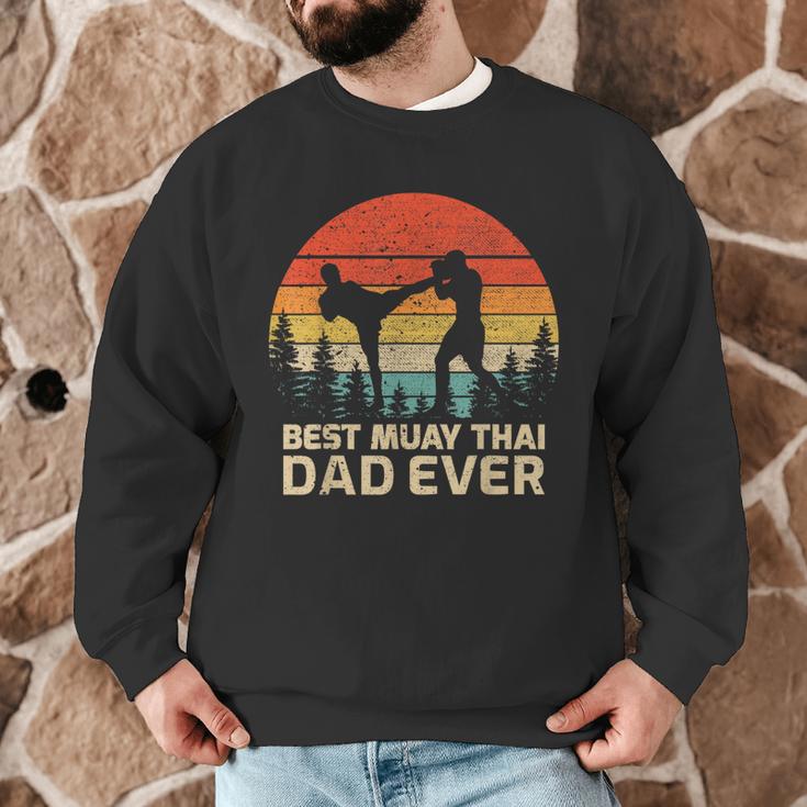 Retro Vintage Best Muay Thai Dad Ever Father's Day Men Graphic Sweatshirt Retro Vintage Best Muay Thai Dad Ever Father's Day Men Graphic Sweatshirt