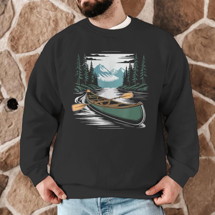 Solo Canoe Tourer Who Knows Every Rapid Campsite Portage Men Graphic Sweatshirt