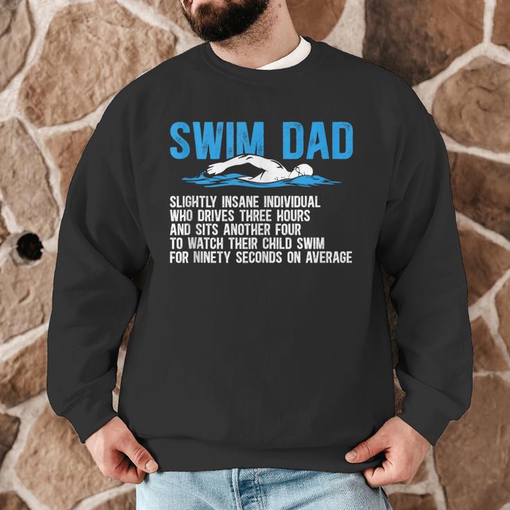 Swim Dad Definition Swimming Dad Of A Swimmer Father Men Graphic Sweatshirt
