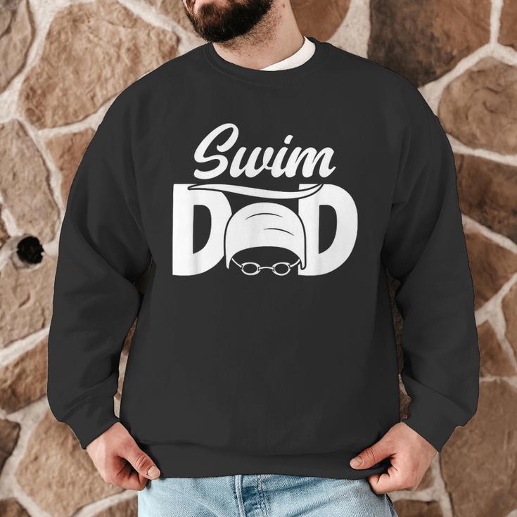 Swim Dad Proud Swimming Dad Of A Swimmer Dad Swim Father Men Graphic Sweatshirt