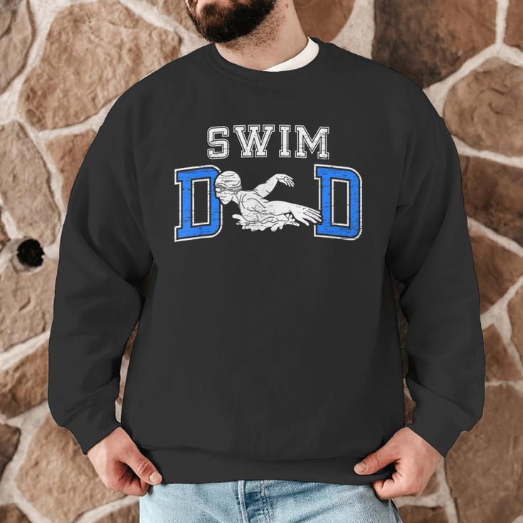 Swim Dad Of A Swimmer Dad Proud Swim Father Swimming Dad Men Graphic Sweatshirt