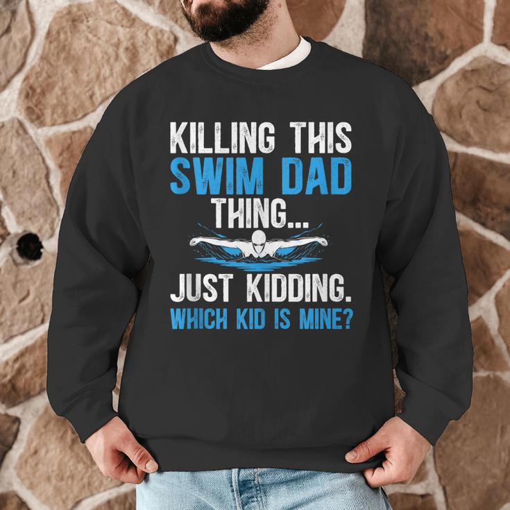 This Swim Dad Thing Swimming Dad Of A Swimmer Father Men Graphic Sweatshirt