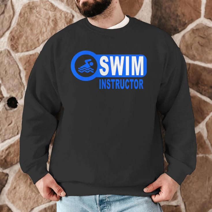 Swim Instructor Swimming Teacher Classes Men Graphic Sweatshirt