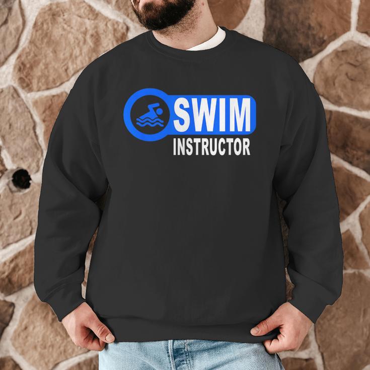 Swim Instructor Swimming Teacher Swimmer In Pool Graphic Art Men Graphic Sweatshirt Swim Instructor Swimming Teacher Swimmer In Pool Graphic Art Men Graphic Sweatshirt