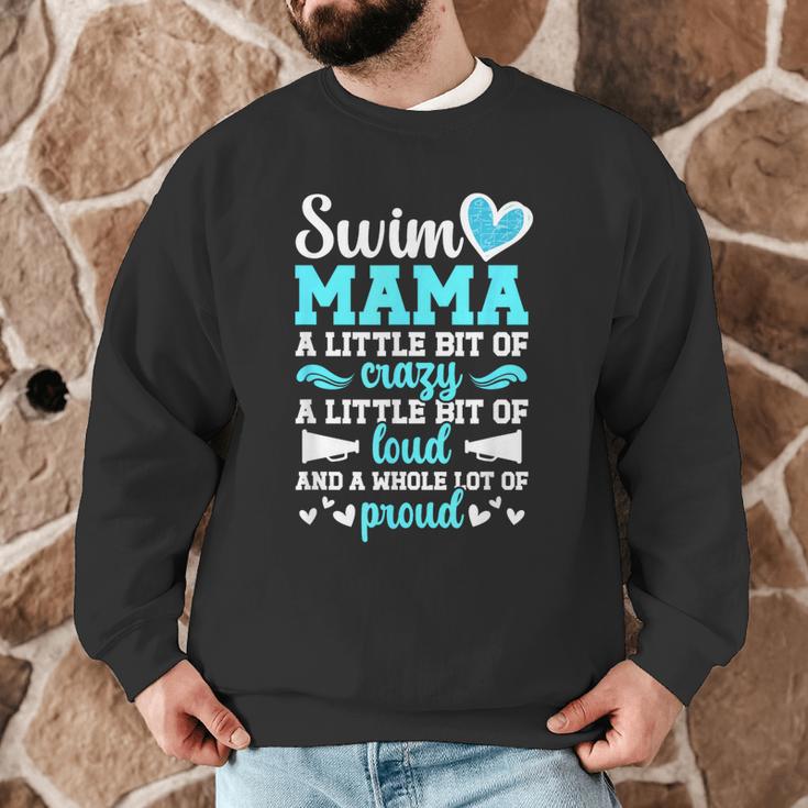 Swim Mama Proud Swimming Mom Of A Swimmer Mother Swim Mom Men Graphic Sweatshirt