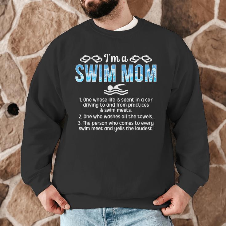 Swim Mom Definition Swimming Mom Of A Swimmer Mama Men Graphic Sweatshirt Swim Mom Definition Swimming Mom Of A Swimmer Mama Men Graphic Sweatshirt