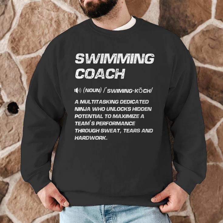 Swimming Coach Definition Swimming Instructor Men Graphic Sweatshirt Swimming Coach Definition Swimming Instructor Men Graphic Sweatshirt