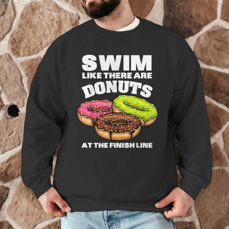 Swimming Donut Men Women Swimmer Sports Athlete Men Graphic Sweatshirt Swimming Donut Men Women Swimmer Sports Athlete Men Graphic Sweatshirt