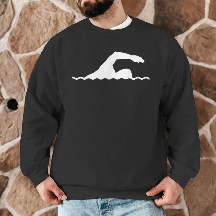 Swimming Float Men Graphic Sweatshirt Swimming Float Men Graphic Sweatshirt