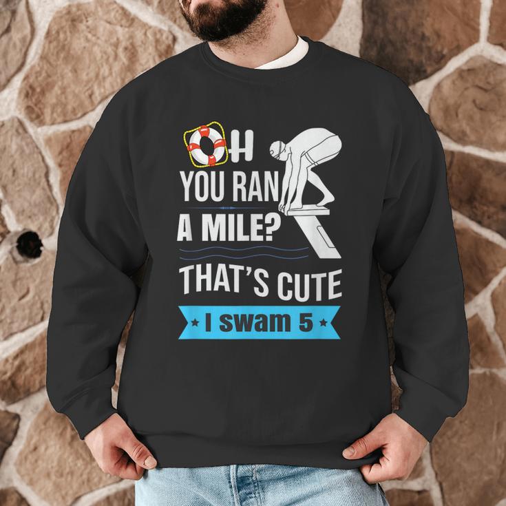 Swimming Saying For Swimmers Men Graphic Sweatshirt