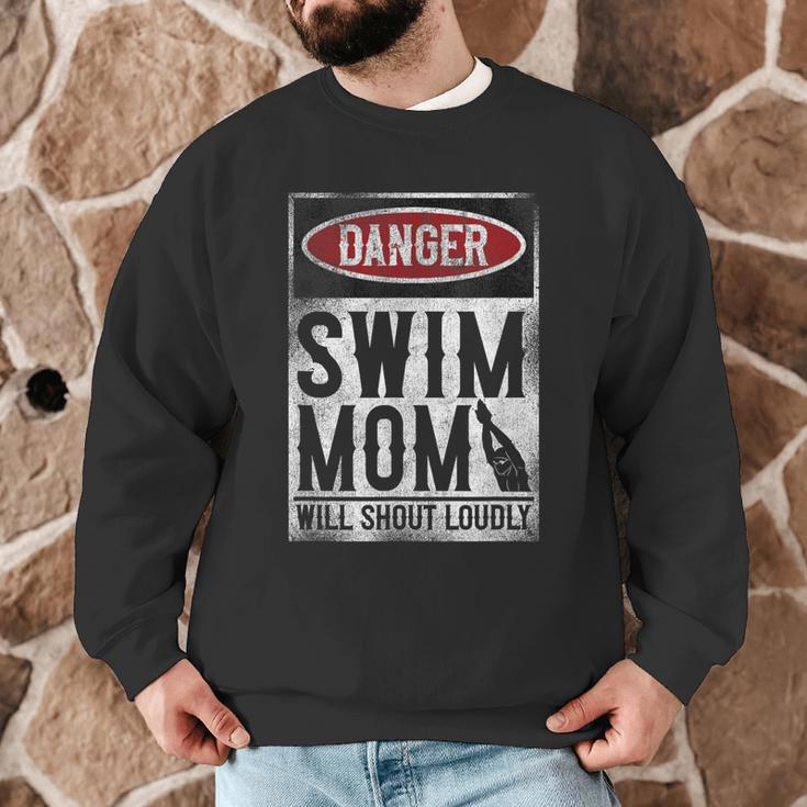 Swimming Swimmer DANGER Swim Mom Men Graphic Sweatshirt Swimming Swimmer DANGER Swim Mom Men Graphic Sweatshirt