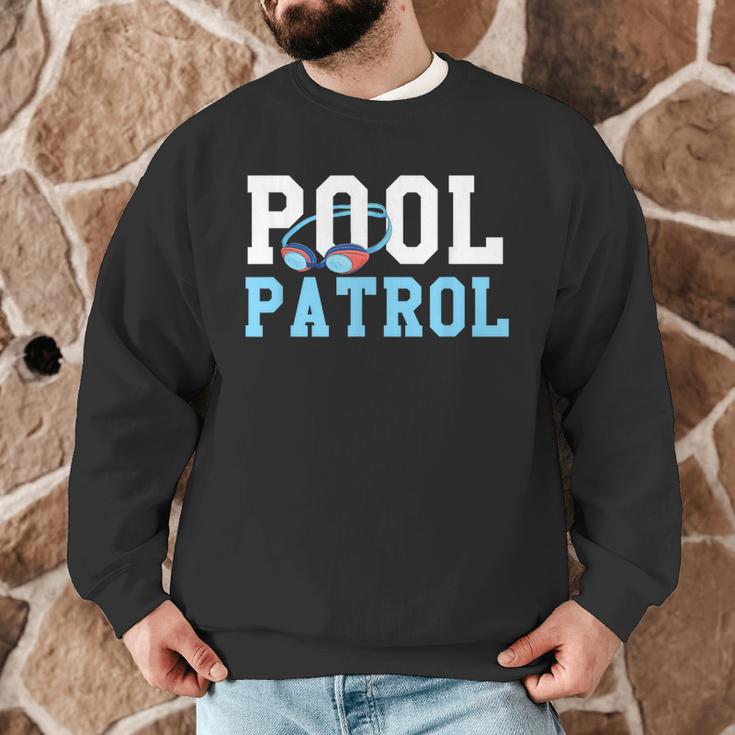 Swimming Swimmer Swim Pool Patrol Coach Dad Men Graphic Sweatshirt Swimming Swimmer Swim Pool Patrol Coach Dad Men Graphic Sweatshirt