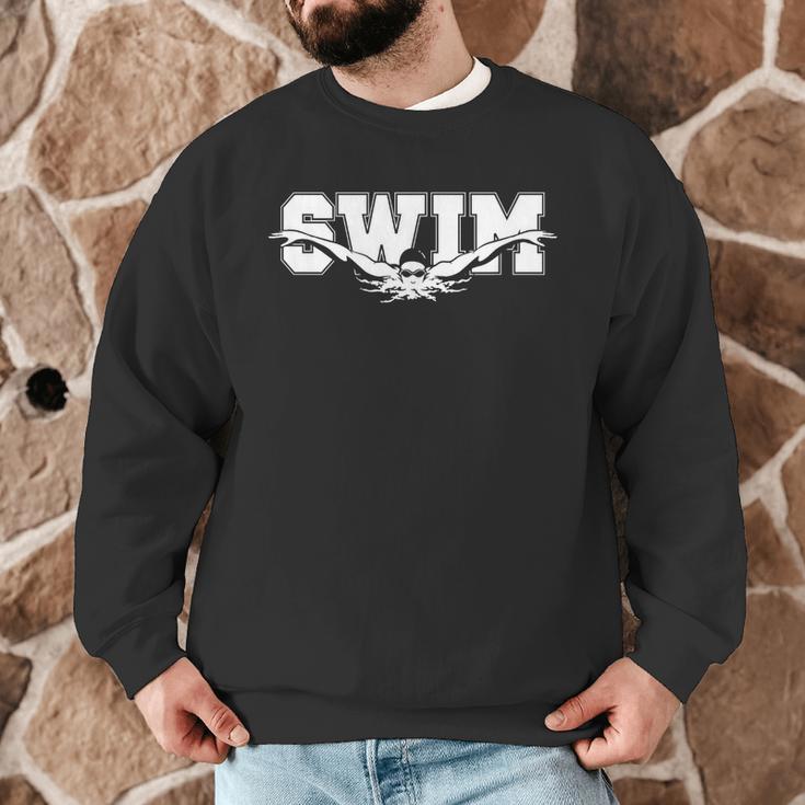 Swimming For Swimmers Competitive Athletes Men Graphic Sweatshirt Swimming For Swimmers Competitive Athletes Men Graphic Sweatshirt