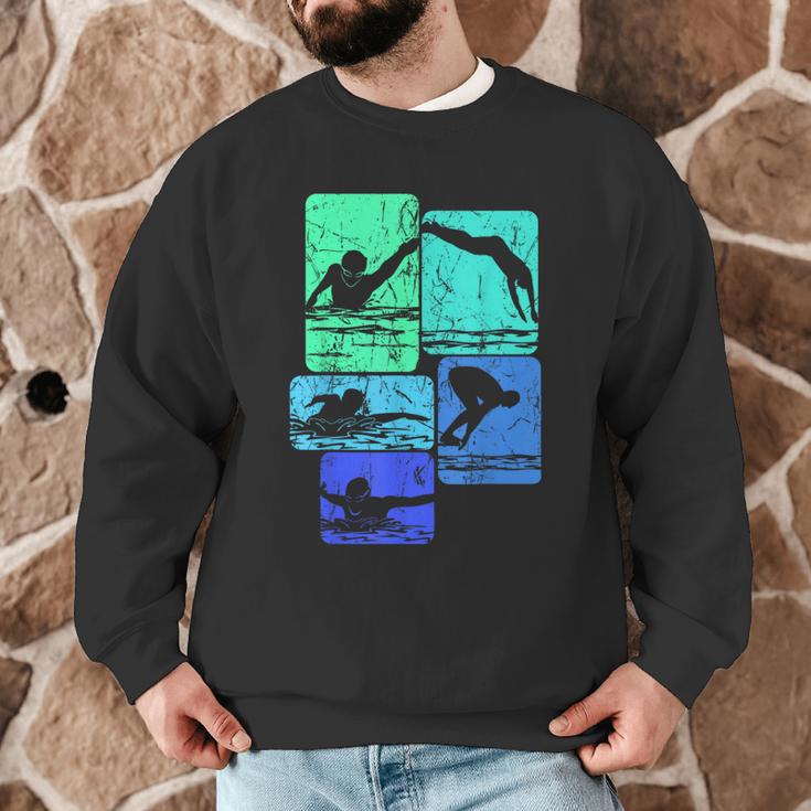 Swimming Swimmers Men Graphic Sweatshirt Swimming Swimmers Men Graphic Sweatshirt