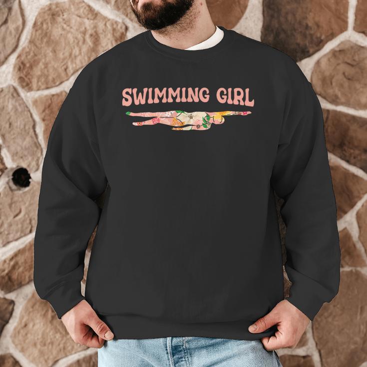 Swimming Swimming Water Sports Swimmer Men Graphic Sweatshirt Swimming Swimming Water Sports Swimmer Men Graphic Sweatshirt