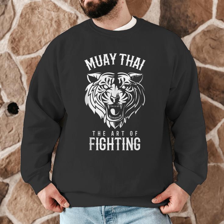 Tiger Muay Thai And Kickboxing Men Graphic Sweatshirt Tiger Muay Thai And Kickboxing Men Graphic Sweatshirt
