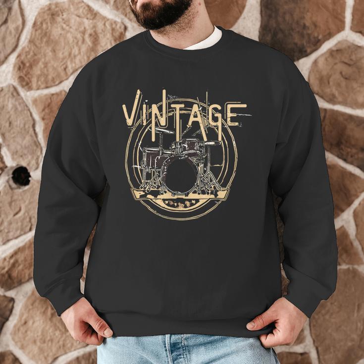 Vintage Drum Kit Men Graphic Sweatshirt Vintage Drum Kit Men Graphic Sweatshirt