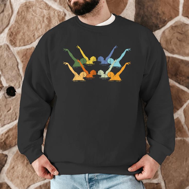 Vintage Synchronized Swimming Artistic Swimming Men Graphic Sweatshirt