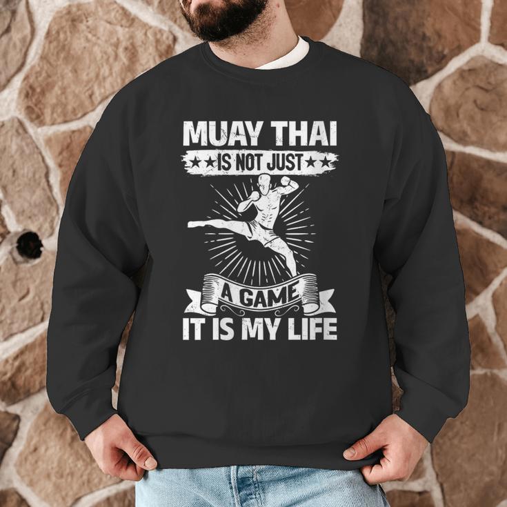 Women's Muay Thai Muay Thai Is Not Just a Game It Is My Life Men Graphic Sweatshirt Women's Muay Thai Muay Thai Is Not Just a Game It Is My Life Men Graphic Sweatshirt