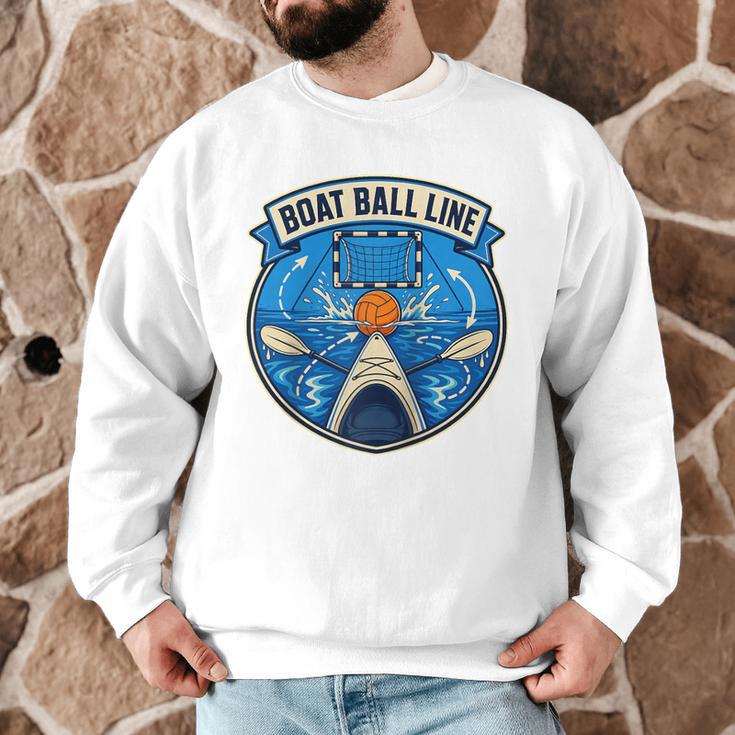 Boat Ball LINE Kayak Polo Canoe Team Raglan Baseball Tee Men Graphic Sweatshirt