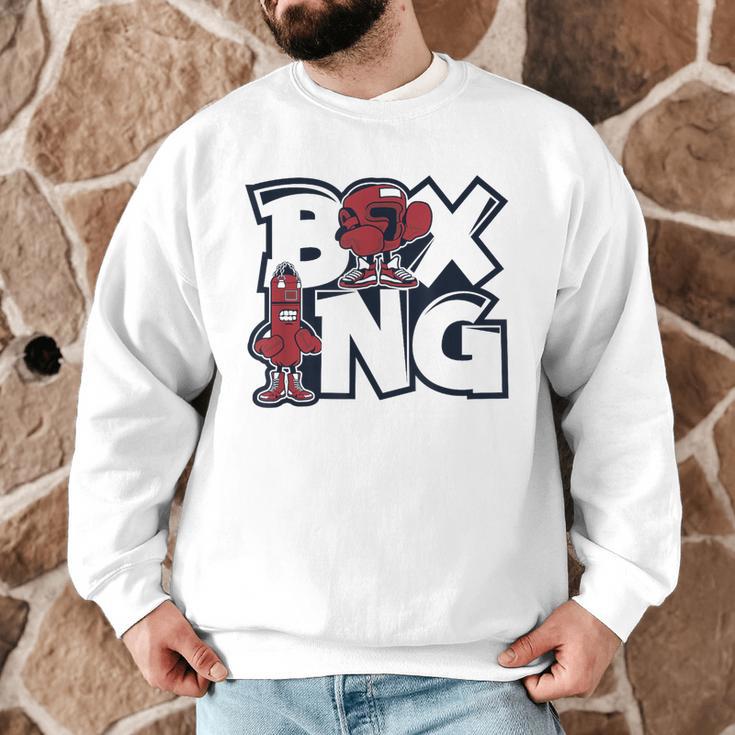 Boxing Professional Boxer Muay Thai Kickboxer Fan Boxing Men Graphic Sweatshirt
