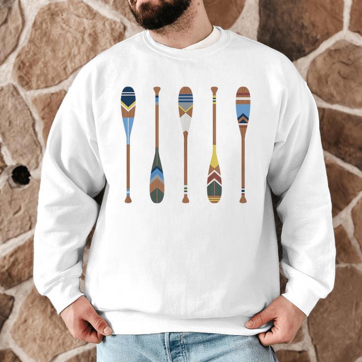 Colorful Painted Oars Paddle Nautical CanoeShirt Men Graphic Sweatshirt Colorful Painted Oars Paddle Nautical CanoeShirt Men Graphic Sweatshirt