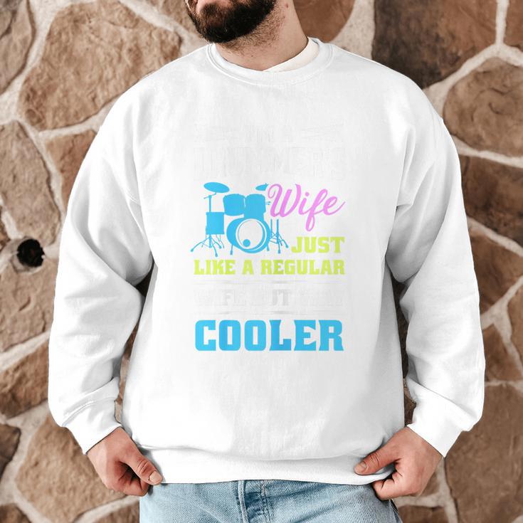 Cool Drum Kit Percussionist Drummer Wife Quote Image T-Shirt Men Graphic Sweatshirt Cool Drum Kit Percussionist Drummer Wife Quote Image T-Shirt Men Graphic Sweatshirt