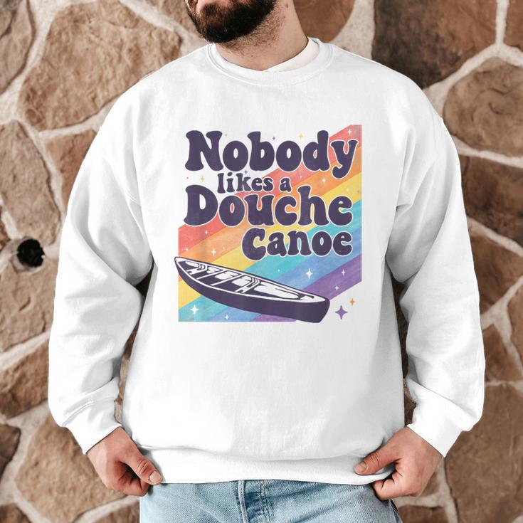 Don’t Be a Douche Canoe Saying Men Graphic Sweatshirt