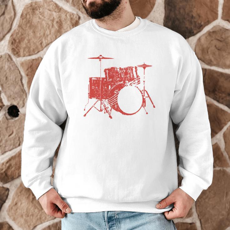 Drum Kit Drummer Band Musical Instrument Rock Music Men Graphic Sweatshirt Drum Kit Drummer Band Musical Instrument Rock Music Men Graphic Sweatshirt