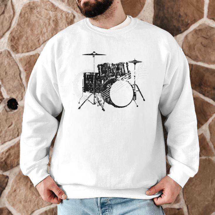 Drum Kit Drummer Band Musical Instrument Rock Music Raglan Baseball Tee Men Graphic Sweatshirt Drum Kit Drummer Band Musical Instrument Rock Music Raglan Baseball Tee Men Graphic Sweatshirt