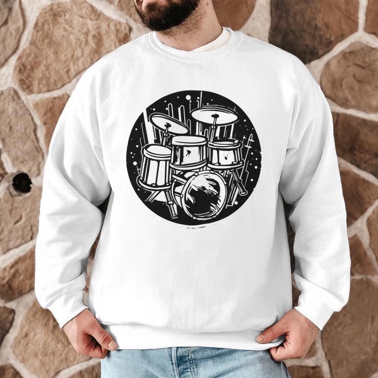 Drum Kit Drums Sweatshirt Men Graphic Sweatshirt