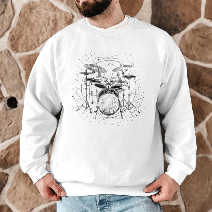 Drum Kit Raglan Baseball Tee Men Graphic Sweatshirt Drum Kit Raglan Baseball Tee Men Graphic Sweatshirt