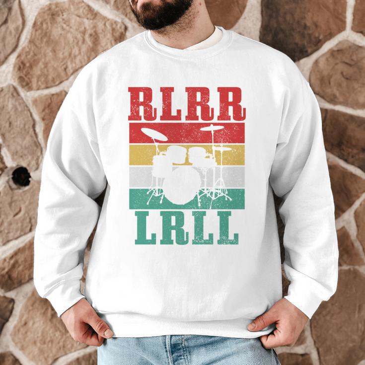 Drummer RLRR LRLL Vintage Drum Kit Sweatshirt Men Graphic Sweatshirt