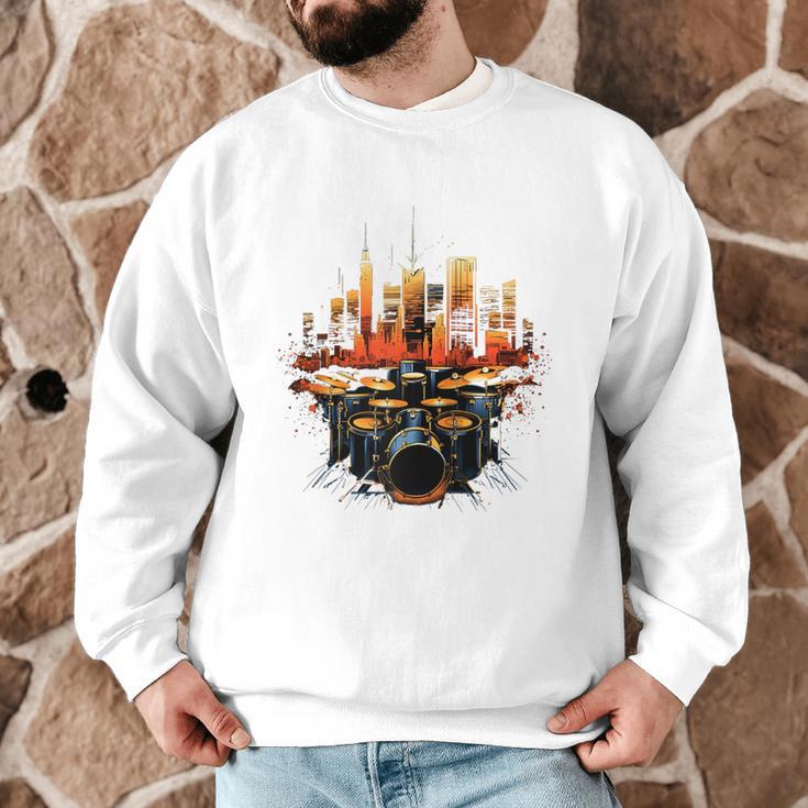 Drumset Drum Kit Music Drummer Drumming Raglan Baseball Tee Men Graphic Sweatshirt Drumset Drum Kit Music Drummer Drumming Raglan Baseball Tee Men Graphic Sweatshirt