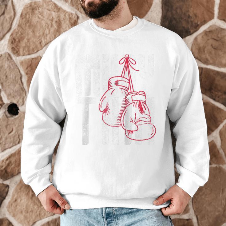 Fighter Gloves Muay Thai Raglan Baseball Tee Men Graphic Sweatshirt